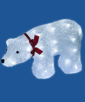 ULD-M3423-040/STA WHITE BEAR IP20 Фигура "Белый медведь", 40 светодиодов, 34*12*23см, белый