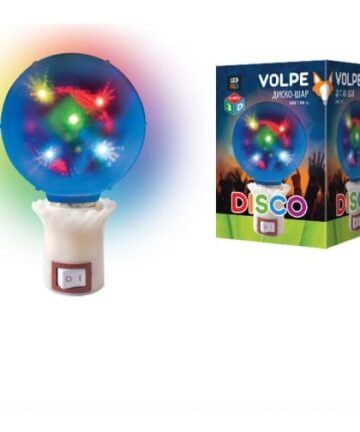 ULI-Q310 1,5W/RGB/E27 ДИСКО ШАР 3D Светодиодный светильник, свечение 3D звезды, 220В, 10см ТМ VOLPE