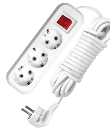 Удлинитель 3х3м с заземл. 16А IP20 S-303 с выкл. ПВС 3х1 UNIVersal 9631986